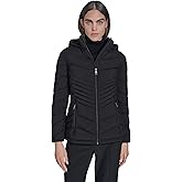 Calvin Klein Women's Lightweight Quilted Hooded Puffer Coat – Stretch Winter Jacket With Pockets