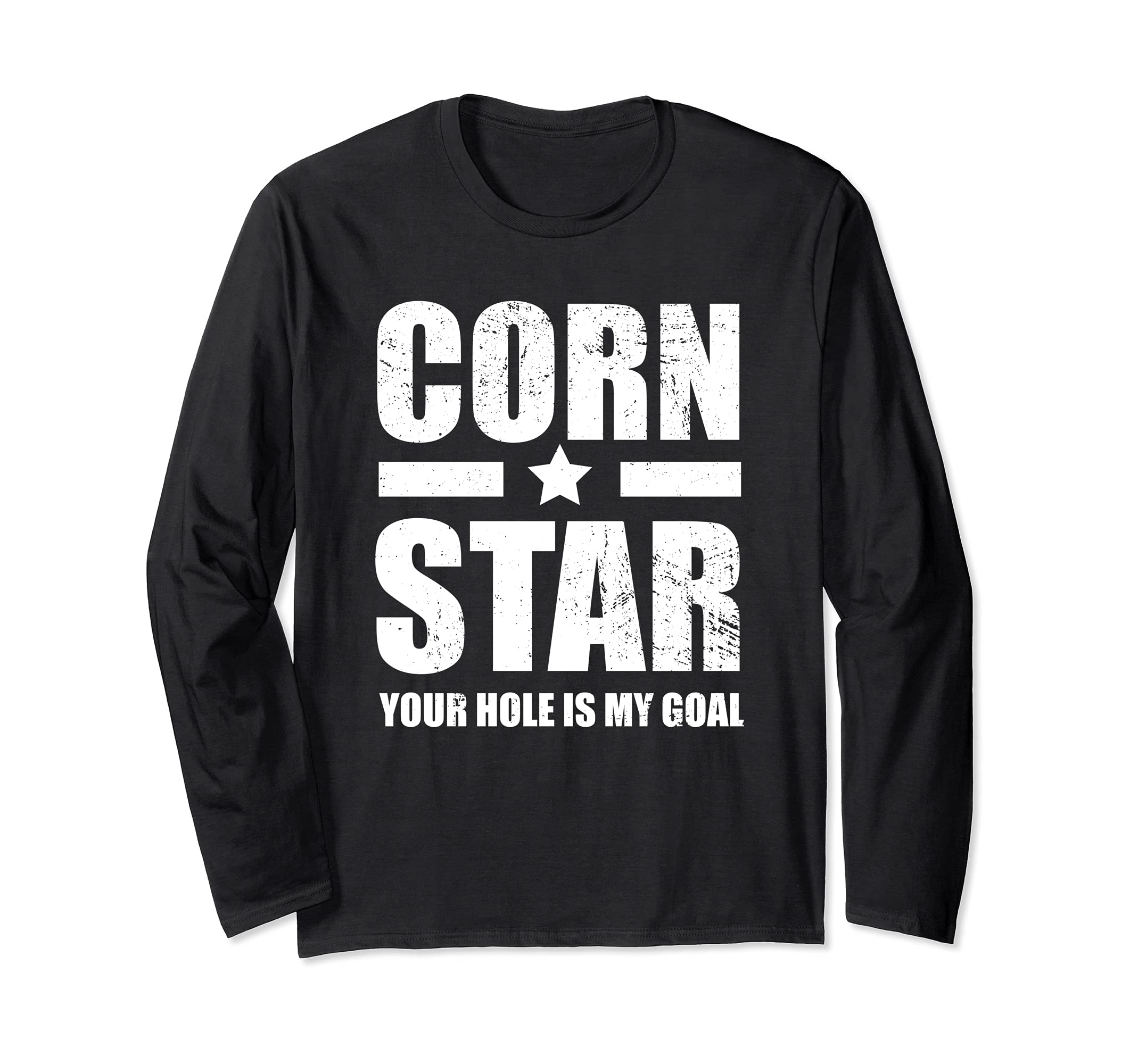 Cornhole Corn Star Vintage Retro Team Tournament Long Sleeve T-Shirt