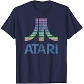 Atari 8-Bit Rainbow Retro Video Game Logo T-Shirt