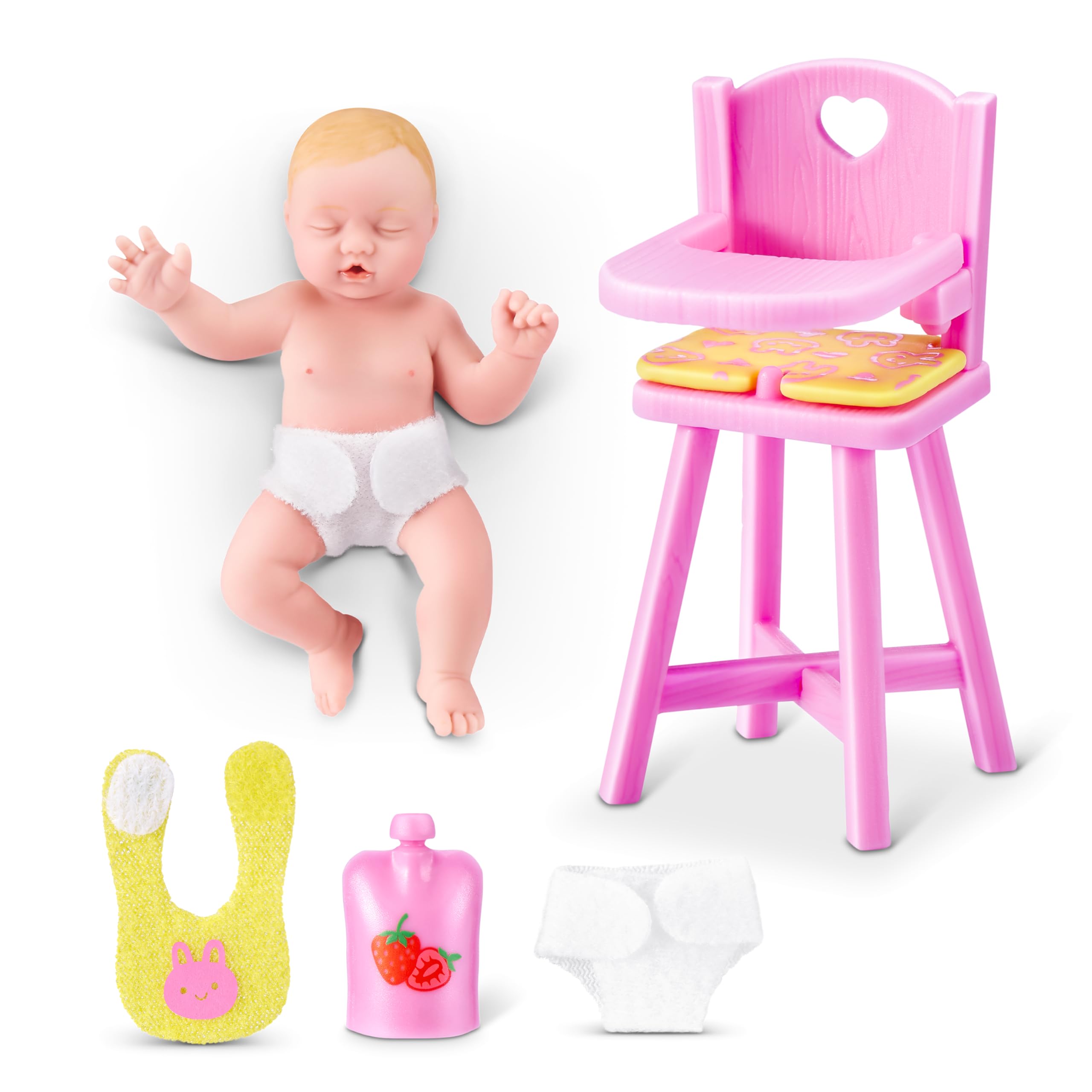 5 Surprise My Mini Baby Series 2 by ZURU, Collectible Mystery Capsule, Toy for Girls, Realistic Miniature Baby, Playset and Accessories (Single Capsule)