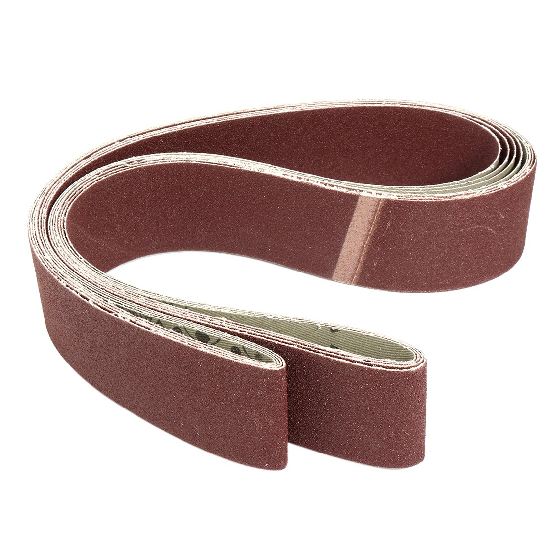 Sourcingmap 2-Inch x 72-Inch Aluminum Oxide Sanding Belt 100 Grits Sandpaper Lapped Joint for Belt Sander 4pcs