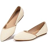 Frank Mully Womens Flat Shoes Classic Pointed Toe Flats Knitted Dress Shoes Soft Flats for Woman Comfortable Dressy