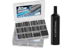 DROK 800 Pack 4:1 Heat Shrink Tubing Kit - IP67 Waterproof Heat Shrink Wire Connectors with Adhesive Lining for Marine Boat T