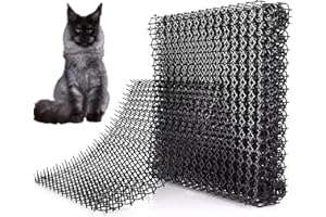 Cat Repellent Mat,Cat Repellent Mat Indoor & Outdoor for All Seasons, Keep Cats Out of Yard Permanently 5.9x7.8 inch,with Pla