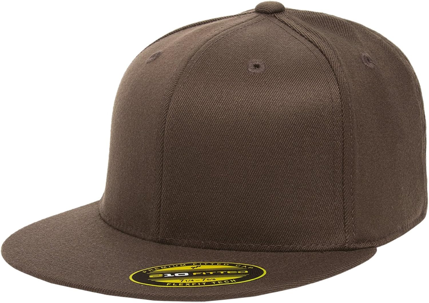 short brim fitted hat
