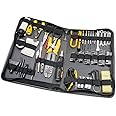 100 Piece Computer Technician Tool Kit for Repairing, Wiring, Cleaning, and Testing