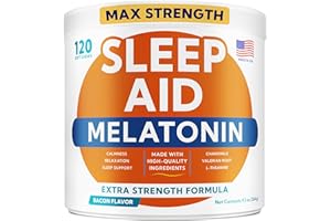 GOODGROWLIES Melatonin for Dogs to Sleep 6mg - Doggie Sleep Aid Treats - Sleeping Pills for Anxiety - Extra Strength Calming Chews Large & Medium Breed Help Sleep at Night - Made in USA - 120Ct
