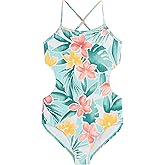 Kanu Surf Girls Amelia UPF 50 Double Cut-Out Banded One Piece Swimsuit