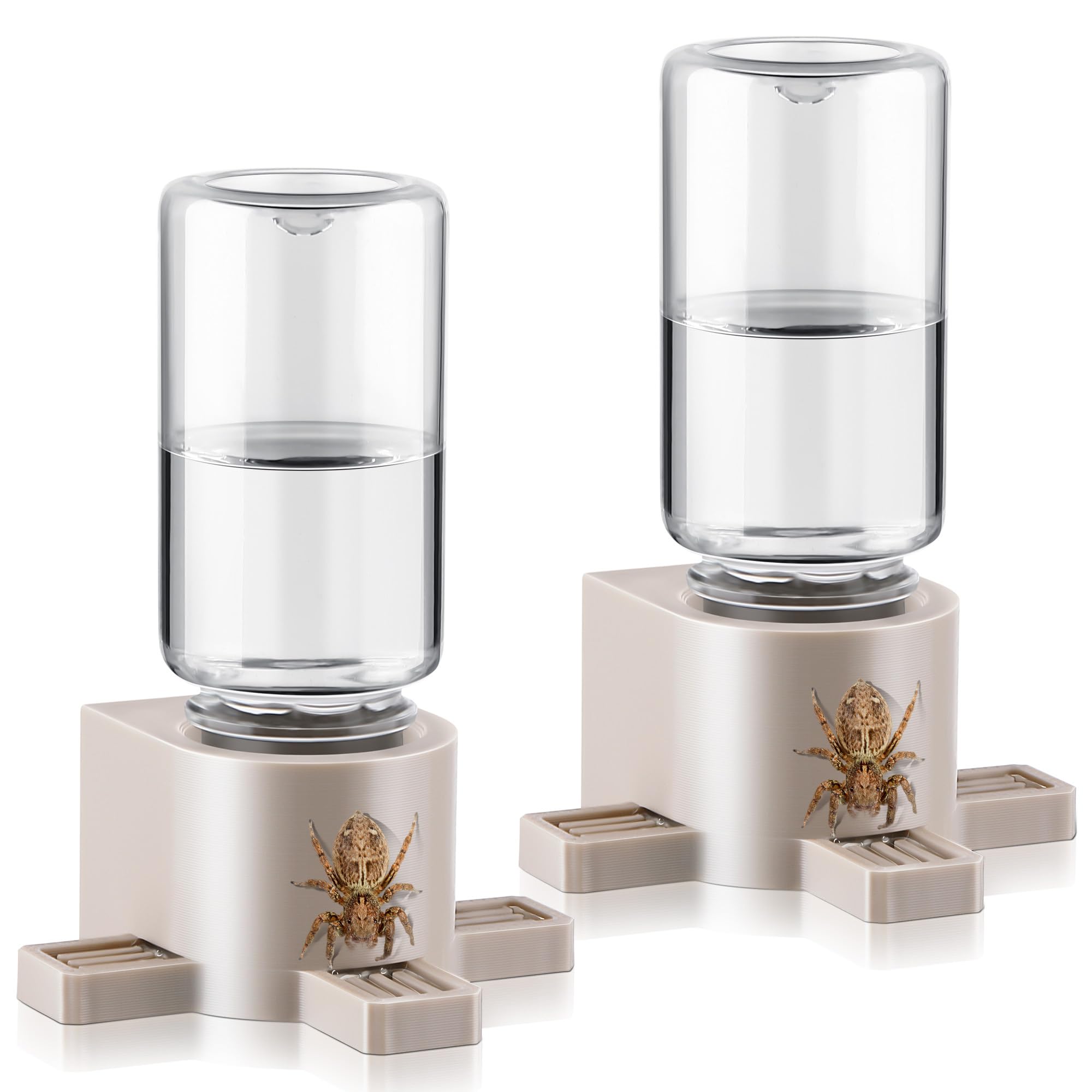 Photo 1 of 2 Pcs 10ML Jumping Spider Water Dispenser with Magnets, Magnetic Hanging Feeder for Tarantulas, Praying Mantises, Arboreal Animals, Jumping Spider Accessories for Small Animals Enclosure/Habitat