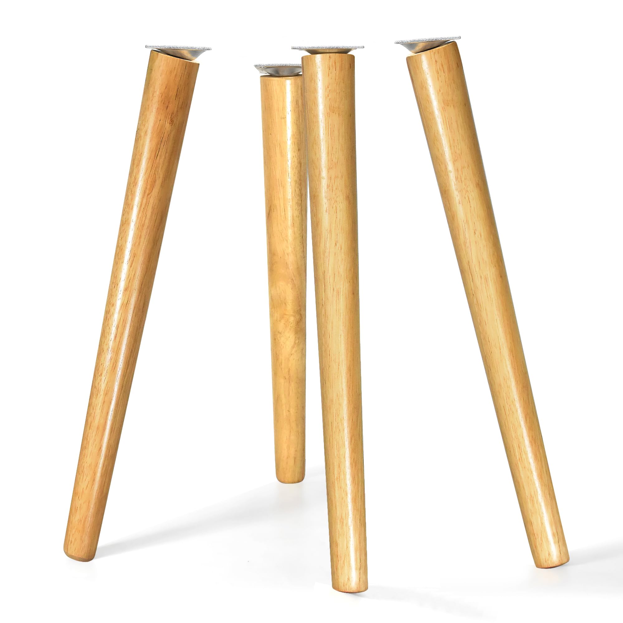 Photo 1 of Sopicoz Table Legs 16 inch Wood Furniture Legs for Coffee Table End Table Mid-Century Modern DIY Furniture Tapered Natural Threaded M8 Hanger Bolts Pack of 4
