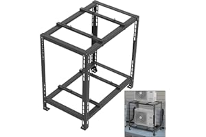 Mxclimate Mini Split Ground Stand for Ductless Mini Split Condenser Heat Pump System.Double Levels Floor Stand Ground Mountin