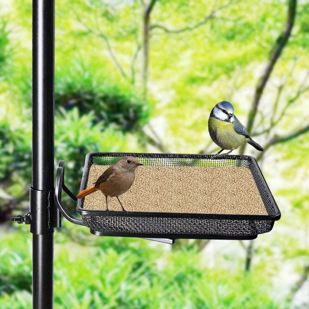 yosager 91" x 23" Premium Bird Feeding Station Kit, Bird Feeder Pole Wild Bird Feeder Hanging Kit with Metal Suet Feeder Bird Bath for Bird Watching Birdfeeder Planter Hanger : Garden & Outdoor