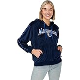 FOCO NBA womens Nba Team Logo Fashion Velour Hooded Sweatshirt