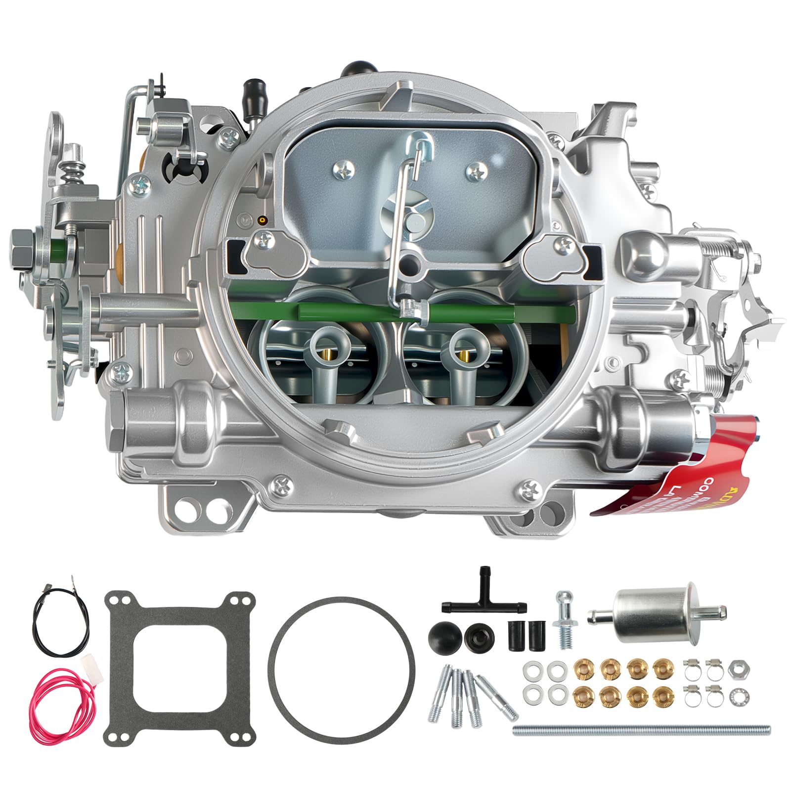 Photo 1 of 1405 Carburetor For Edelbrock Performer 600 Cfm 4 Barrel Square Bore Manual Choke Compatible For Corvette Silverado Gmc