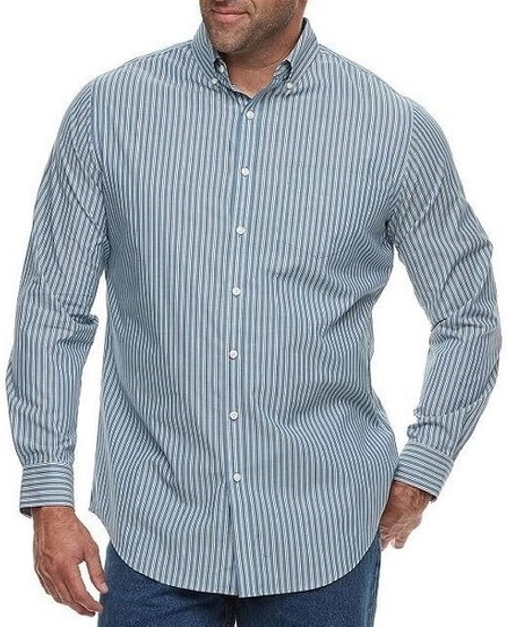 Croft & Barrow Mens Classic Fit Stretch ButtonDown Dress Shirt Big
