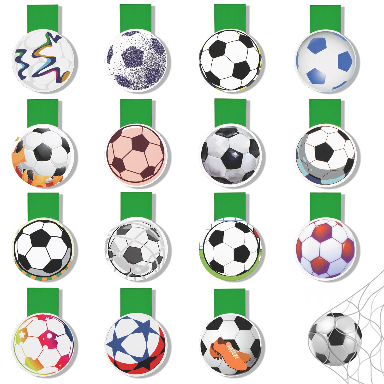 JSRQT Magnetic Bookmark Football Printing on 2 Side Assorted Magnetic Bookmarks for Book Lovers Bookmarks for Women Teachers Book Mark Magnet Bookmarks Page Markers Bookmarks for Kids Set 15 Pack