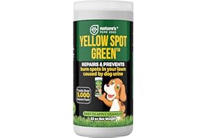 NATURE'S PURE EDGE Yellow Spot Green™ Cures Urine Burns and Prevents Yellow Spots in Your Yard. Dog Urine Neutralizer for Lawns. Repair and Protect Grass from Dog Pee. Easy to Use Granules. Large 32 Ounce.