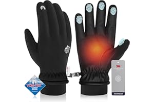 Pixel Panda Winter Gloves for Men Women Warm Touchscreen Gloves for Cold Weather for Cycling, Driving, Running, Hiking, Work