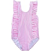 ALISISTER Toddler Little Girls Swimsuit Ruffle Bathing Suit One Piece Swimsuit Summer Swimwear 2-7 Years
