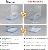 Kintion Pocket Mirror 1X 3X Magnification LED Compact Travel Mirror Blue view 7