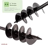 Oypla 150mm 6" Manual Post Hole Fence Digger Earth Auger Hand Drill view 6