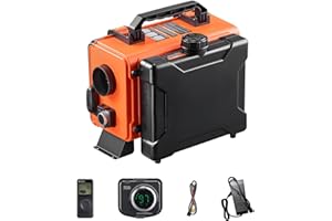 Uargd Portable 8KW Diesel Air Heater, DC 12V/24V, Integrated Design with Remote Control and LCD Display, Efficient Heating wi