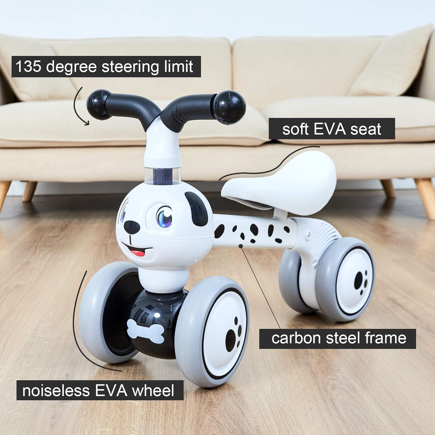 YGJT Baby Balance Bikes Bicycle Kids Toys Riding Toy for 1 Year Boys Girls 10-36 Months Baby's First Bike First Birthday Gift: Sports & Outdoors
