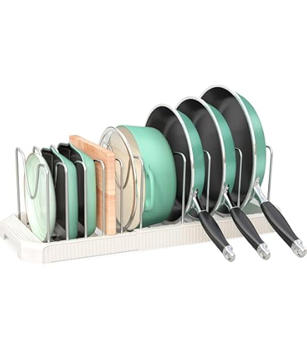 Organisatoren Voor Pottenrek, Pan Organizer Adjustable Multifunctioneel 7 Laags Vrij Combineerbaar En Verstelbaar Pannendragerrek Met Dekselrek Het Opbergen Van Verschillende Soorten Pannen 2190590061