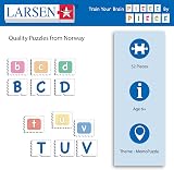 Larsen GP426 MemoPuzzle Alphabet ABC Learning Tray Frame 26 Upper Lower Case view 3