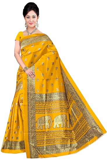 Winza Designer Womens Art Silk Saree With Blouse (ART-02)