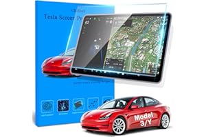 CDSDAS Tempered Glass Screen Protector Tesla Model Y/3 Screen Protector Accessories 2024 2025– 15" Matte 9H Tempered Glass, Anti-Glare, Easy Install Fits Y (2025-2020) & 3 (2023-2017)