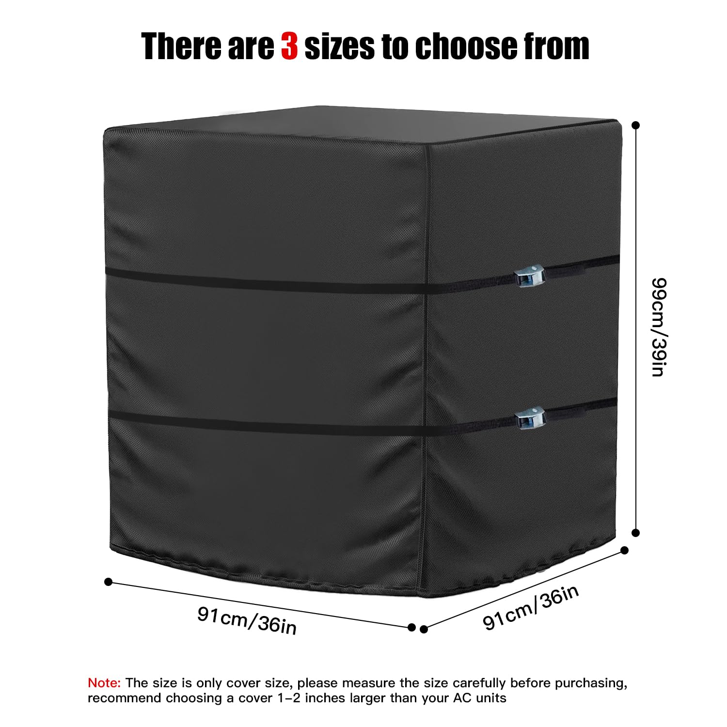 Condition photo showing New/Like New for travelbaic central large air conditioner cover for outside units, waterproof dustproof& windproof ou
