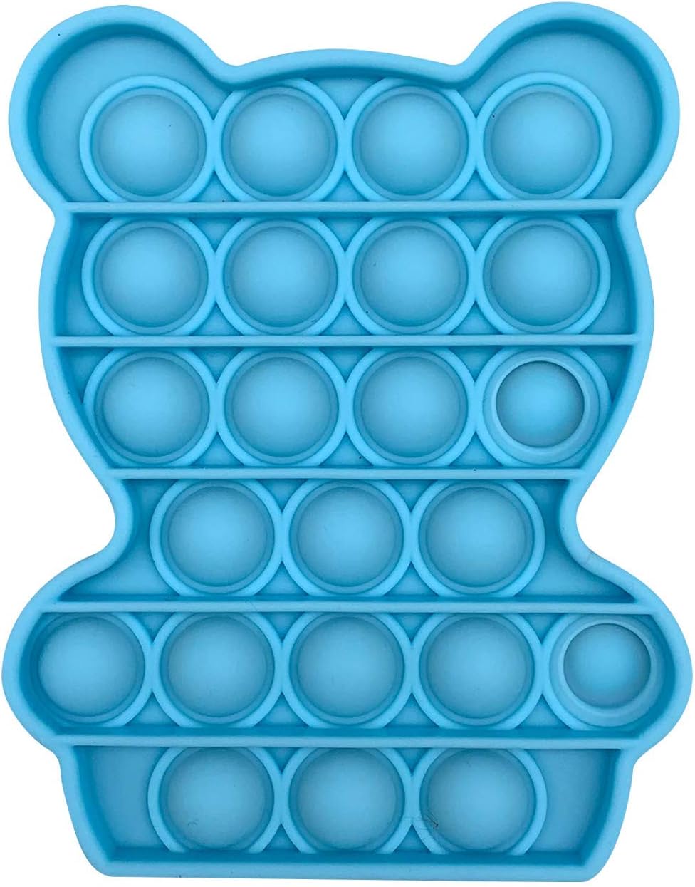 Amazon Com Silicone Popping Bubble Fidget Toy Novelty Cute Bear Shaped Stress Reliever Sensory Toy For Ocd Anxiety Autism Special Needs Washable Press Pop Up Game For Adult And Kids Office Products