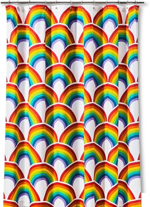 Amazon Com Target Rainbow Cotton Shower Curtain 72 X72 Home