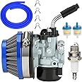 YOXUFA 2 Stroke 80cc Carburetor Assembly for 100cc 49cc 50cc 66cc Engine Motorized Moto Bike Motorcycle Bicycle Gas Motor Chinese Scooter Moped Dirt Bike Parts