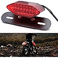 DREAMIZER Motorcycle Tail Light Integrated Running Lamp Brake&Turn Signal Light with License Plate Bracket Compatible With Motorcycle Street Bike Cruiser Chopper And More
