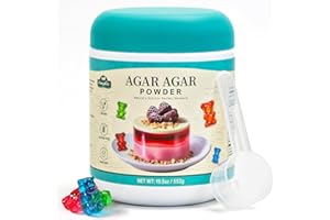 FANGKIC 19.5oz Agar Agar Powder - 100% Natural Seaweed Thickener & Gelling Agent, Unflavored, sugar free, Vegan, Gluten-Free - for Candies, Jellies, Cheeses, Panna Cotta, Petri Dishes & More