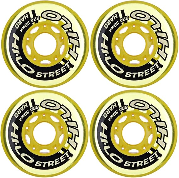 Inline Skate Wheels Mission HILO S19 STREET 4PK 80MM/82A 80MM Amazon