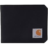 Carhartt Nylon Duck Bifold Wallet Black | Wallets for Men, 700D RFID-Blocking with, Trifold, Bifold and Slim Front Pocket Options