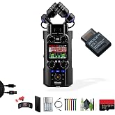 Zoom H5studio 4-Track Handy Recorder + BTA-1 Adapter Bundle | For Music, Video &amp; Field Recording | 32-Bit Float + Cleaning Kit