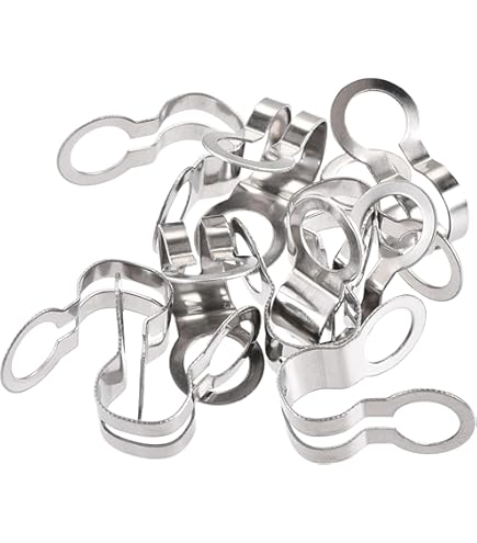 Sourcing Map Bola Cadena Conector, 2mm Bola Cadenas Cierre Crimpado