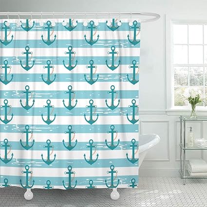 N\A Duschvorhang-Set Wasserdichtes verstellbares Polyestergewebe