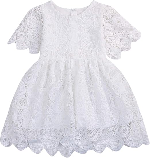 white flower girl dress 18 months