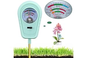 TRYOPEN 3-in-1 Soil Test Kit, Soil Moisture Meter/Soil ph Meter/Fertility Soil Tester, Soil Hygrometer for Garden, Farm, Plant, Outdoor, Indoor, Lawn Care Moisture Meter for Hous Plants (No Battery Needed)
