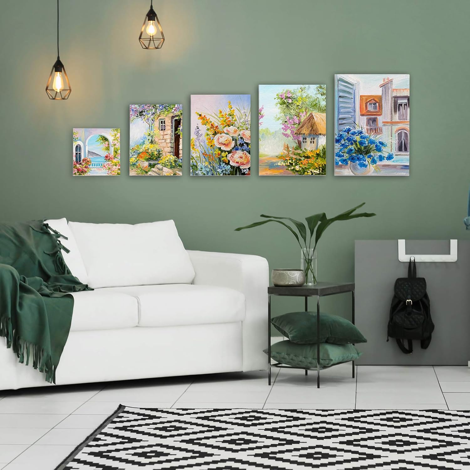 Canvas Boards for Painting Canvas Panels Variety Pack, 4x4, 5x7, 8x10, 9x12, 11x14 Inches, 18 Pack 3mm Thickness Canvas Value Multi Pack