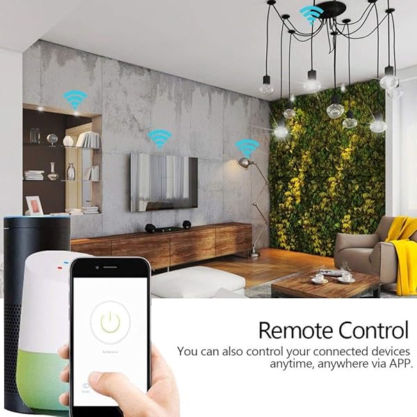 PerGrate Home WiFi Smart Steckdose Fernbedienung Wireless Timer Switch Outlet EU Stecker