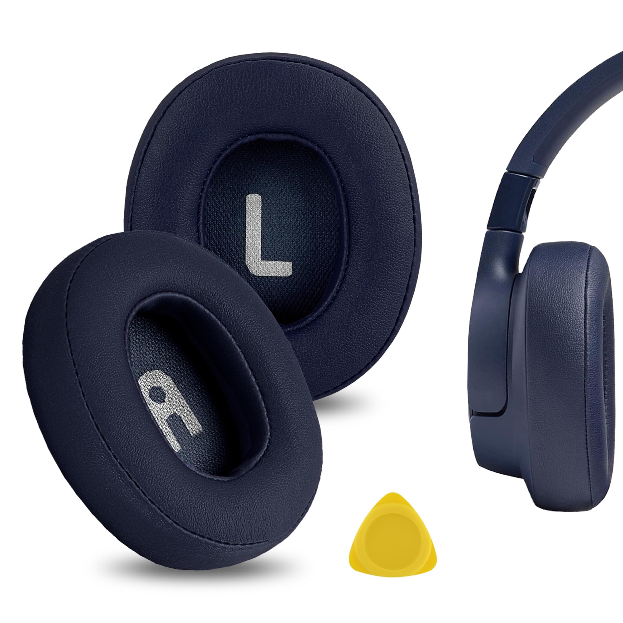 Geekria Replacement Ear Pads Compatible with JBL Tune720BT/ Tune750BTNC/ Tune710BT/ Tune700BT/ Tune760NC/ Tune770NC Wireless Over-Ear Headphones Ear Cushions, Repair Parts (Blue)