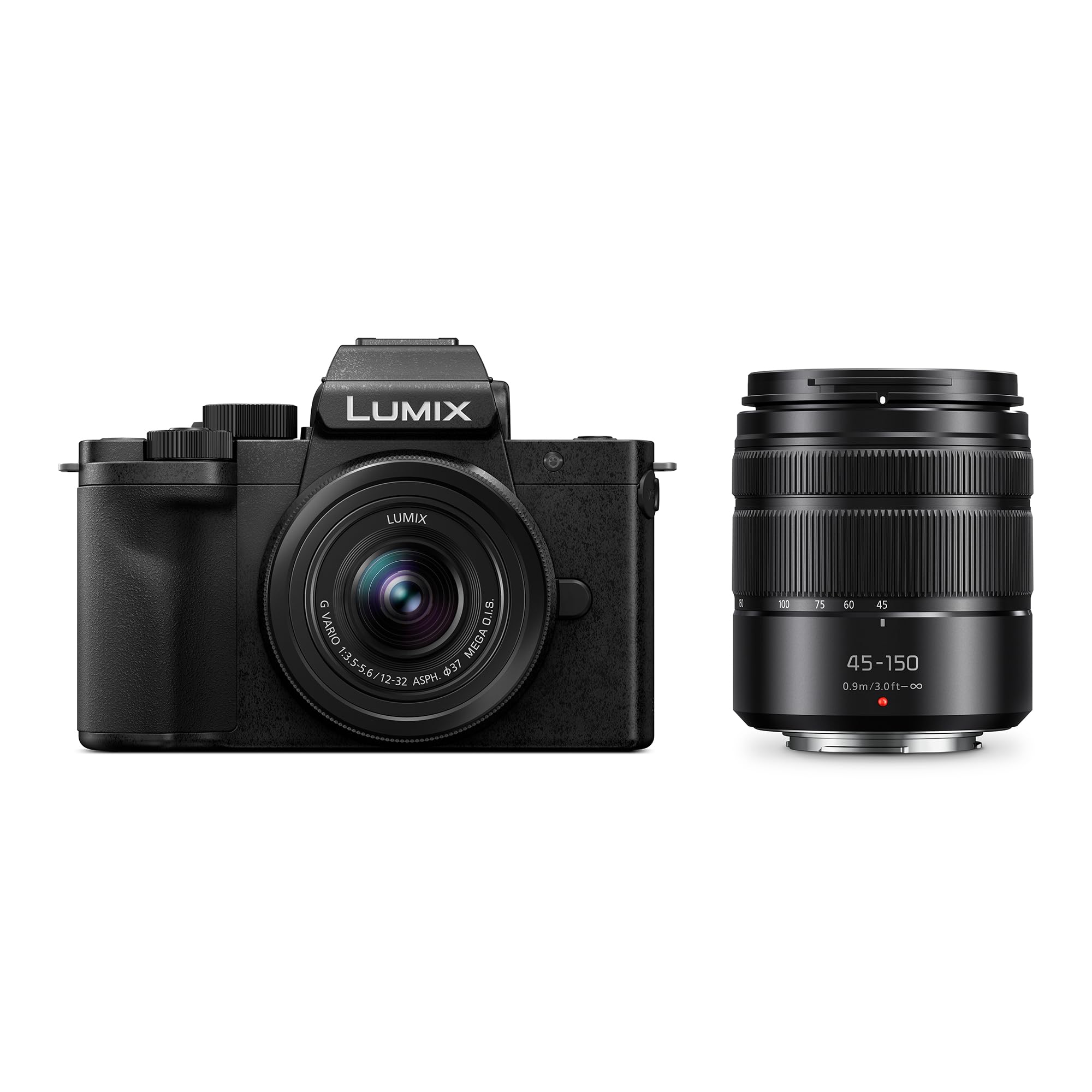 Panasonic Lumix DC-G100DWEGK Fotocamera Mirrorless Micro Quattro Terzi con Obiettivi Lumix G Vario 12-32mm F3.5-5.6 e 35-100mm F4-5.6, 20,3MP, Video 4K 30p e FHD 60, Monitor Free-Angle,Ricarica USB-C