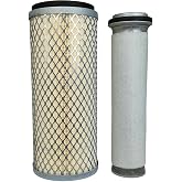 XYZIL Inner &amp; Outer Air Filter Set 1026131M92 1094269M91 Compatible with Massey Ferguson Tractor 150 165 175 180 50A 50F 50H 420 4400 445A 4500 4600 4610 50A 50C 50D 515 531 532 535 545 MF150 MF165