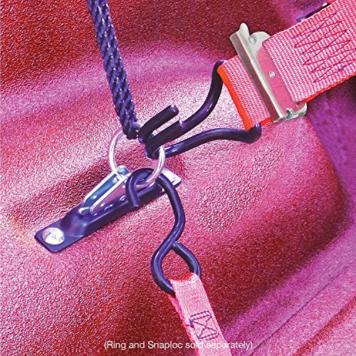 S-Hook Strap 1"x8' CAM 2 Pack (USA!) with Hook & Loop Storage Fastener - Thumbnail 3